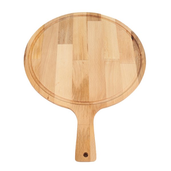 Wooden Handle Circle Presentation Board Beech
