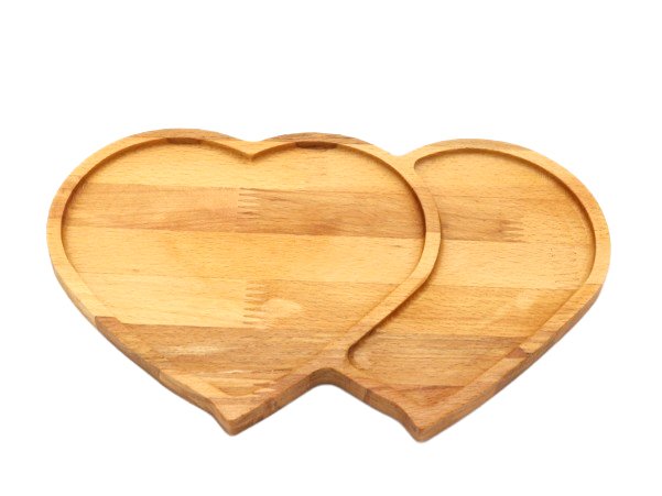 Beech Double Heart Presentation Board